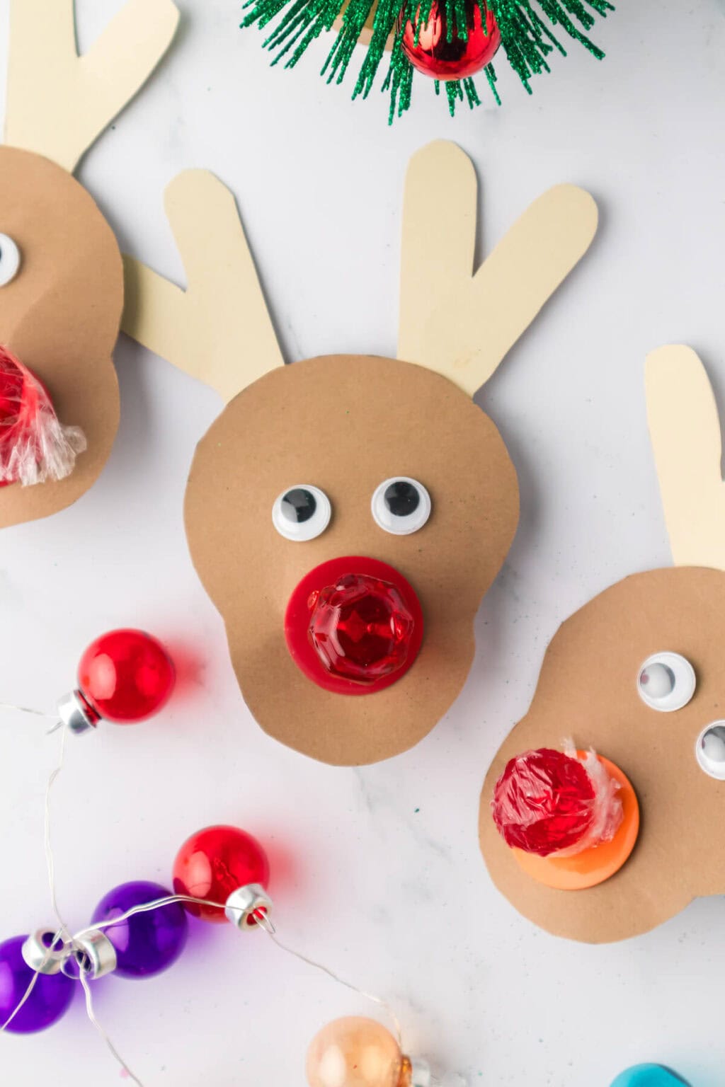 Rudolph Ring Pop Craft - Easy Christmas Craft for Kids