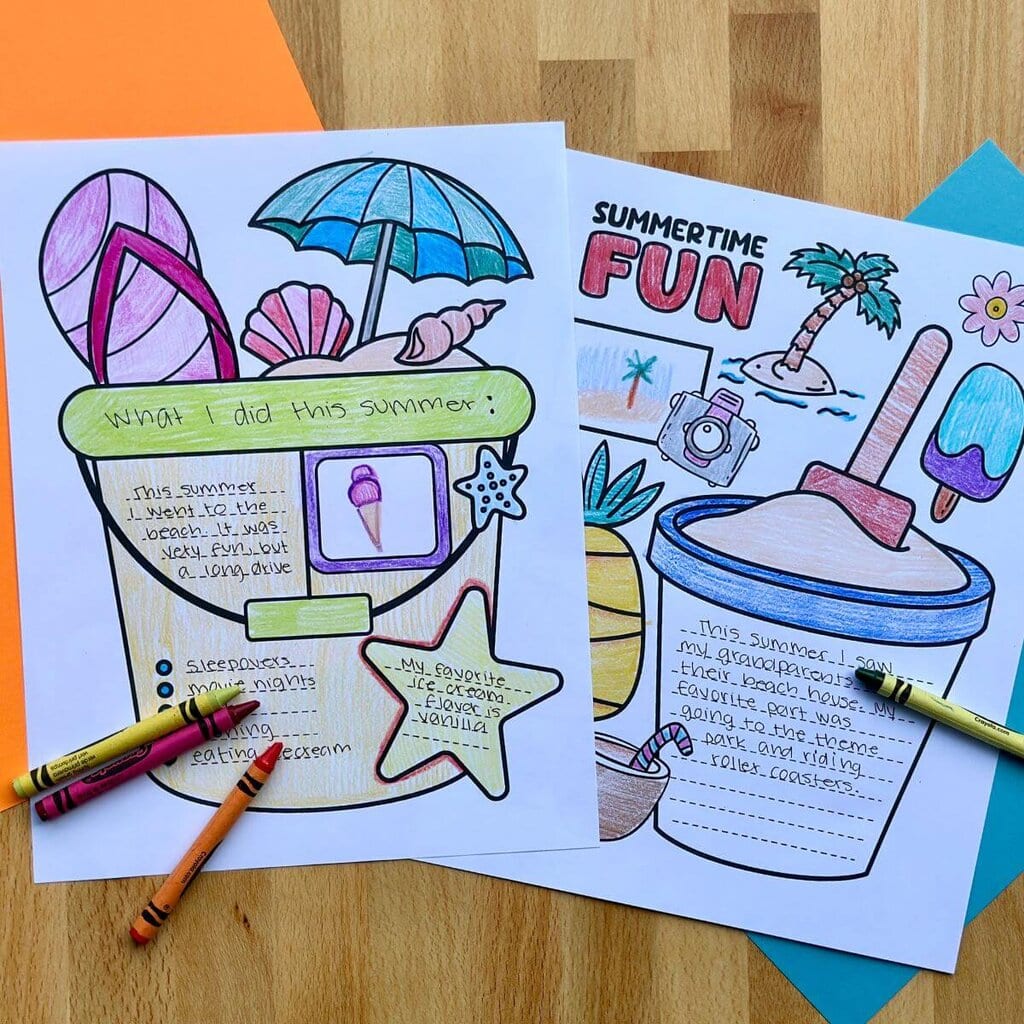quot All About My Summer quot Printable - Summer Coloring Worksheets Pdf Free Printable