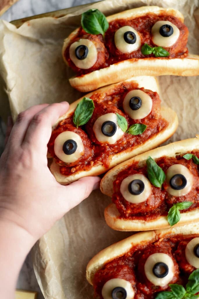 eyeball meatball subs