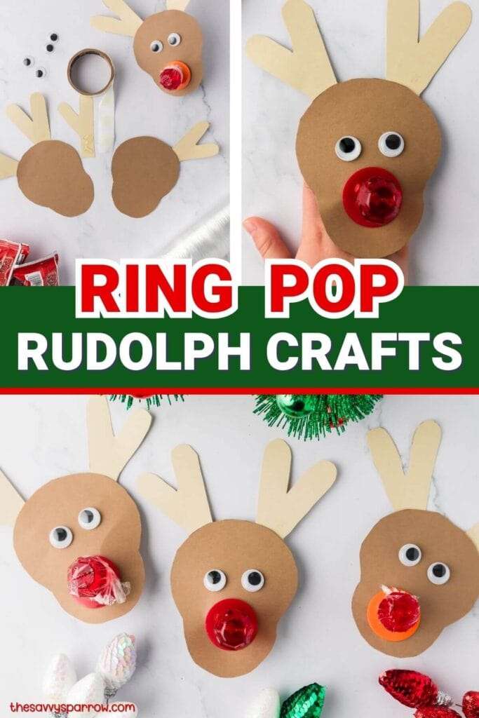 Rudolph ring pop crafts