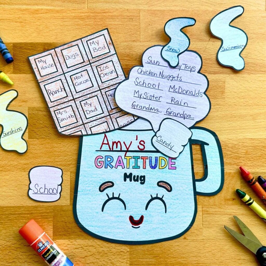gratitude mug crafts for kids