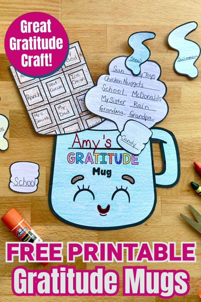 free printable gratitude mug crafts