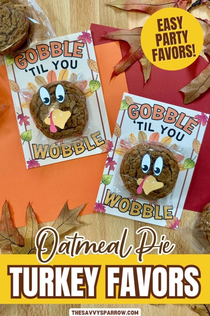 oatmeal cream pie Thanksgiving party favors