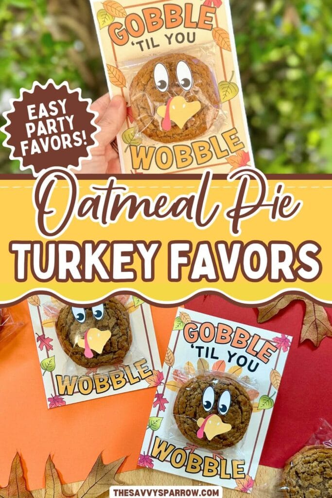 oatmeal cream pie Thanksgiving party favors