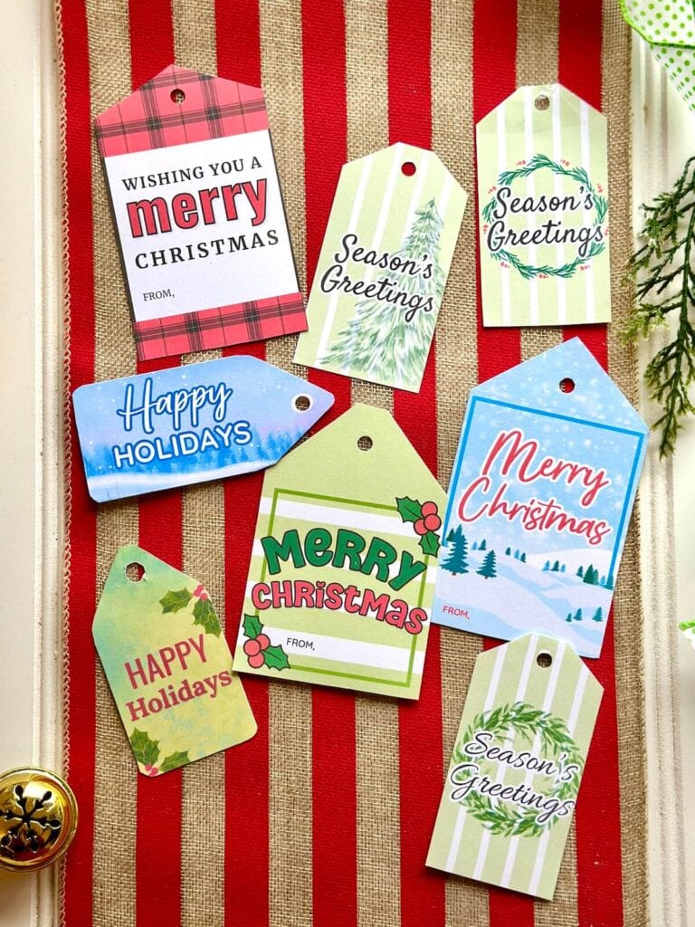 free printable Christmas gift tags