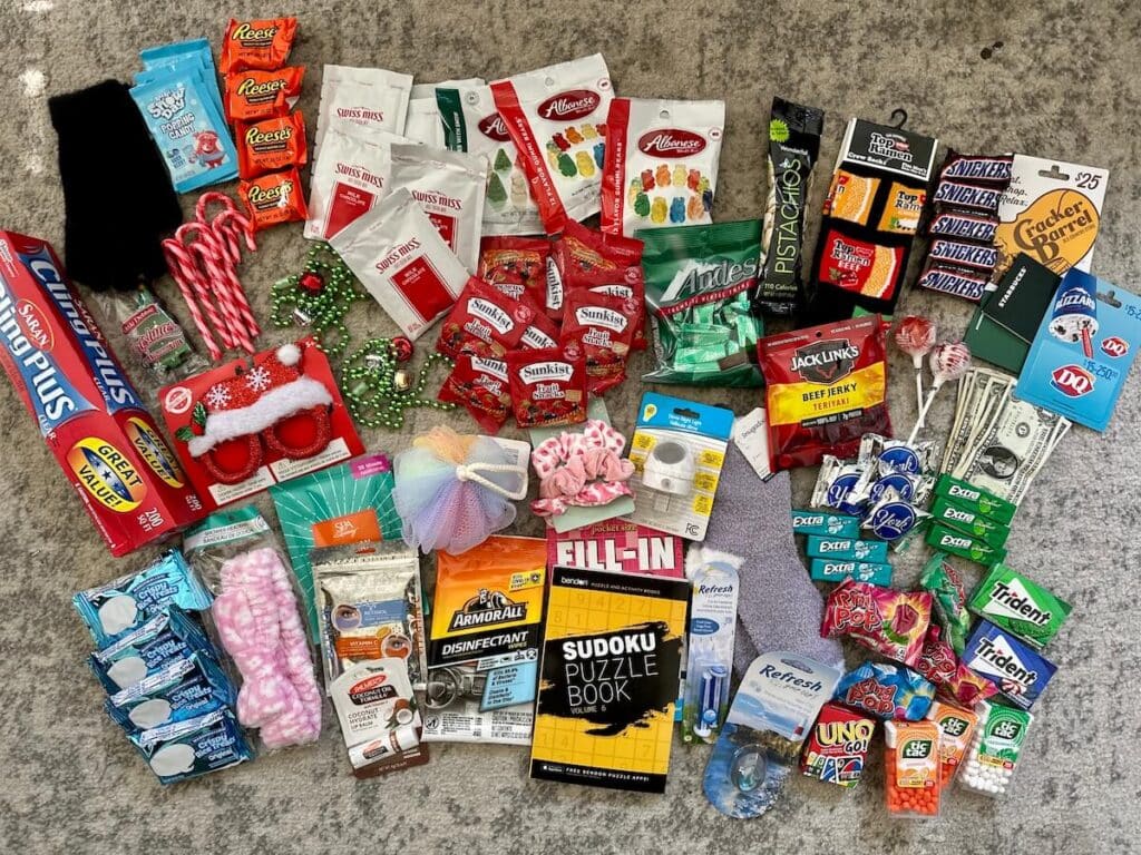 Saran wrap ball prizes